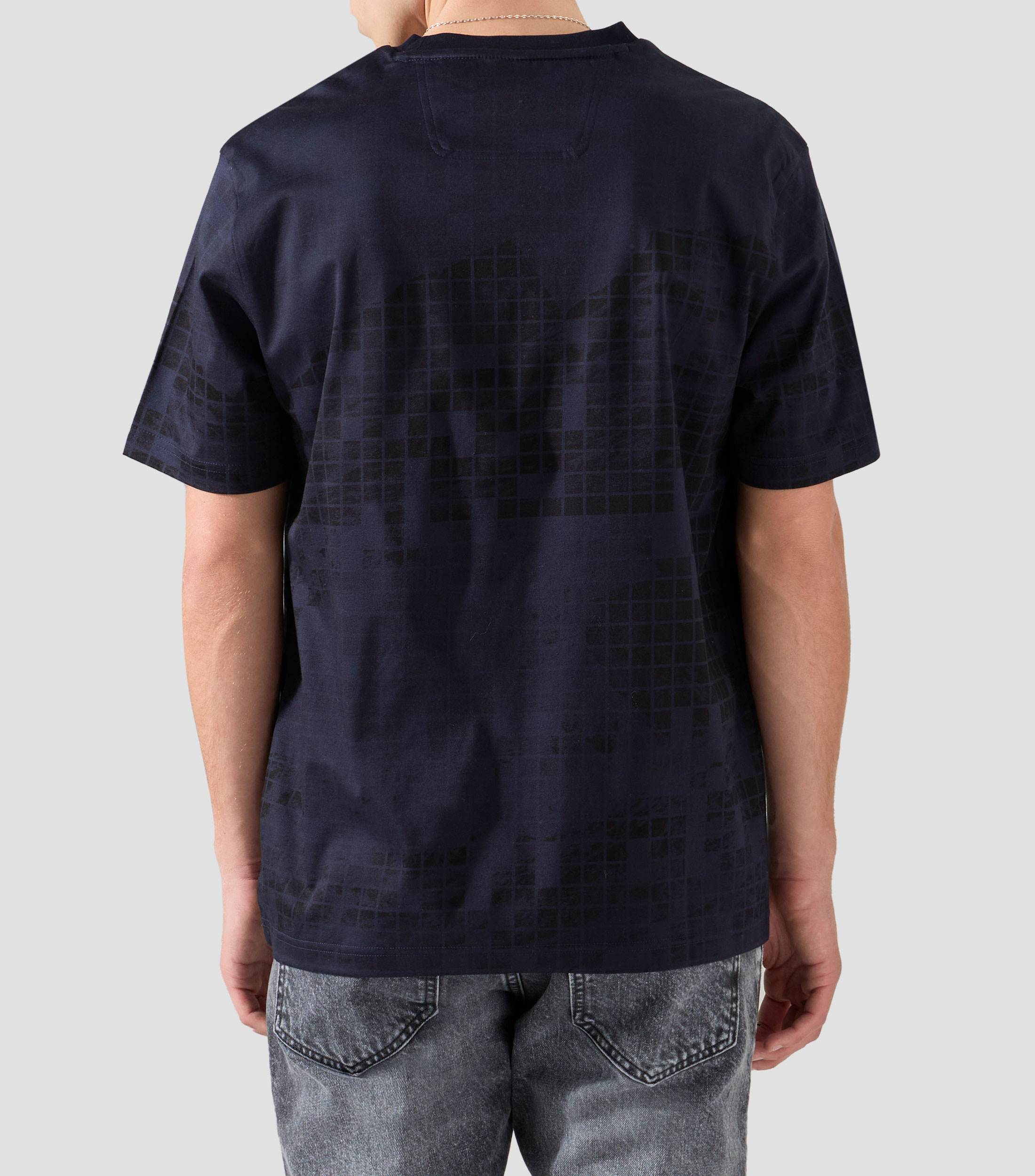 Playera de algodón mercerizado con gráficos estampados Hombre